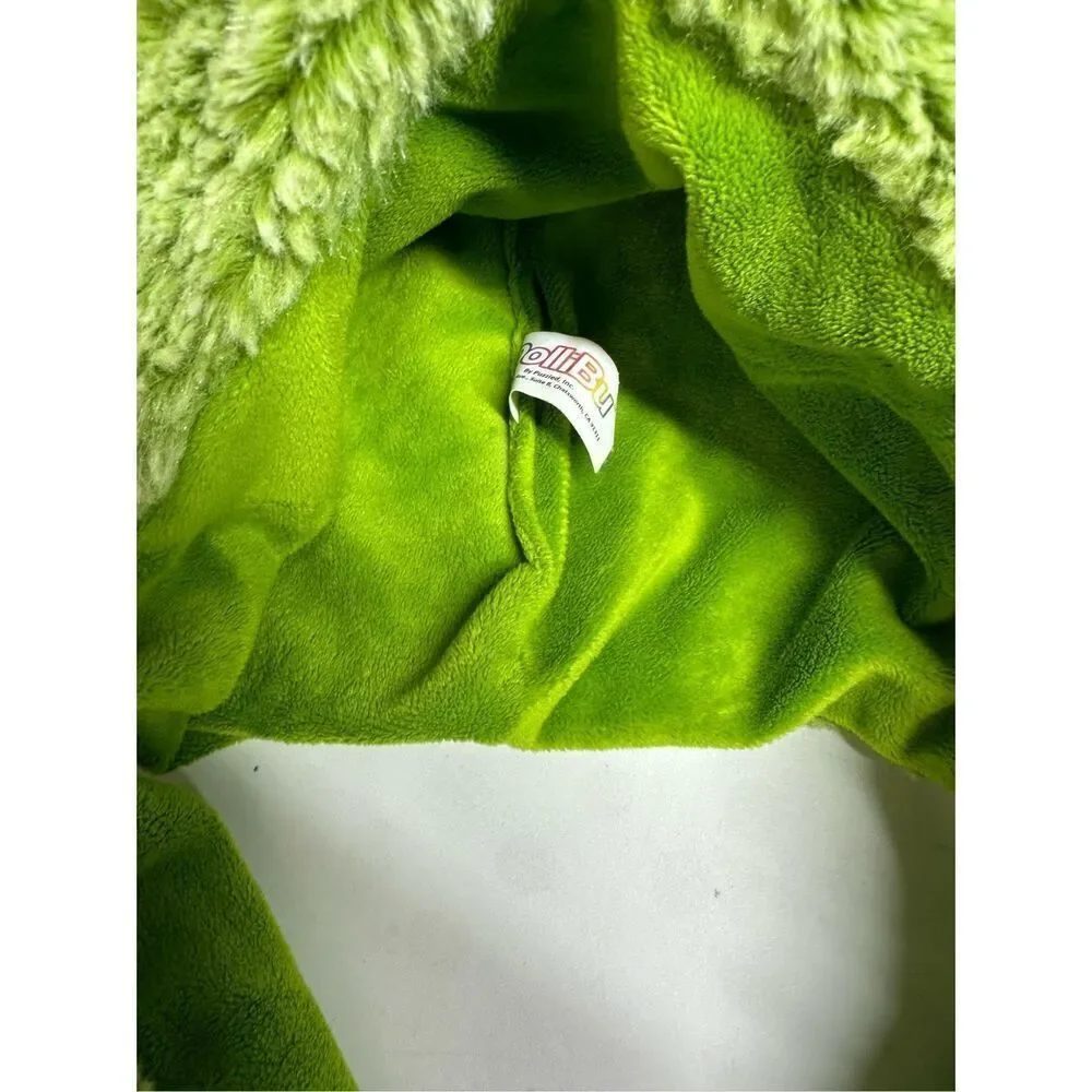 Dollibu Plush Green Alligator Hat Cap With Ear Flaps Super Soft Warm One Size